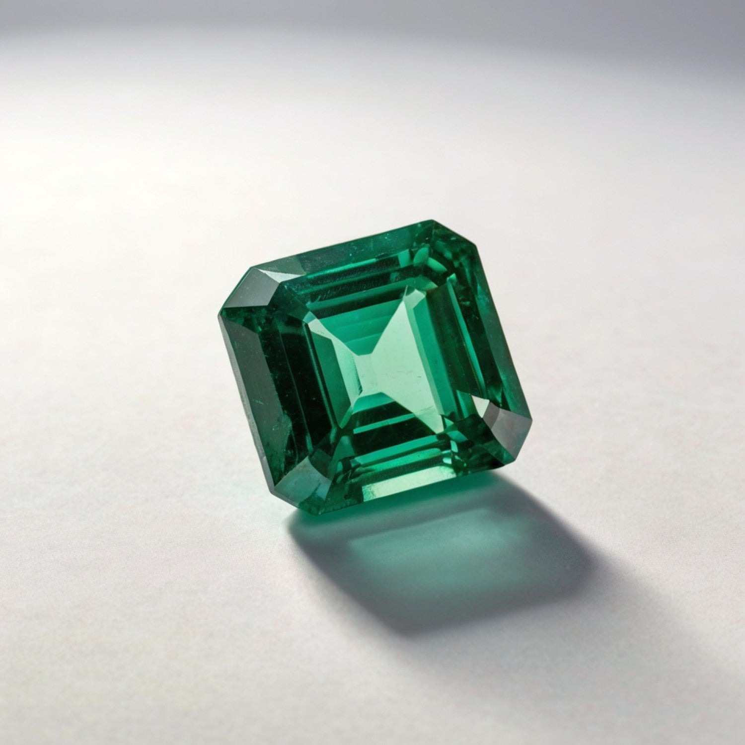 Green Tourmaline 1PC Small 8x8 MM Square Faceted Green Luster Semi Precious Loose Gems