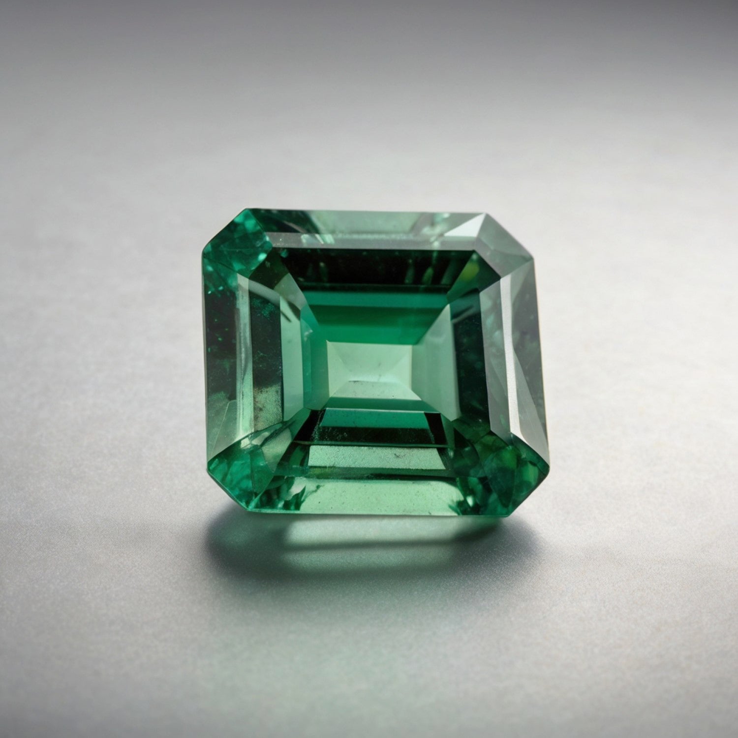 Green Tourmaline 1PC Medium 9x9 MM Square Faceted Green Lustrous Semi Precious Loose Gemstone