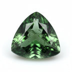 Green Tourmaline 1PC Large 10x10 MM Triangle Faceted Green Shine Semi Precious Loose Gemstones