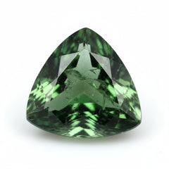 Green Tourmaline 1PC Large 10x10 MM Triangle Faceted Green Shine Semi Precious Loose Gemstones