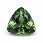 Green Tourmaline 1PC Chunky 16x16 MM Triangle Faceted Green Pure Semi Precious Loose Gems