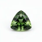 Green Tourmaline 10PC Tiny 3x3 MM Triangle Faceted Green Fiery Semi Precious Gems