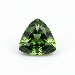 Green Tourmaline 10PC Tiny 3x3 MM Triangle Faceted Green Fiery Semi Precious Gems