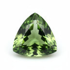 Green Tourmaline 1PC Tiny 5x5 MM Triangle Faceted Green Sparkling Semi Precious Loose Gemstone