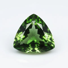 Green Tourmaline 1PC Small 8x8 MM Triangle Faceted Green Luster Semi Precious Loose Gems