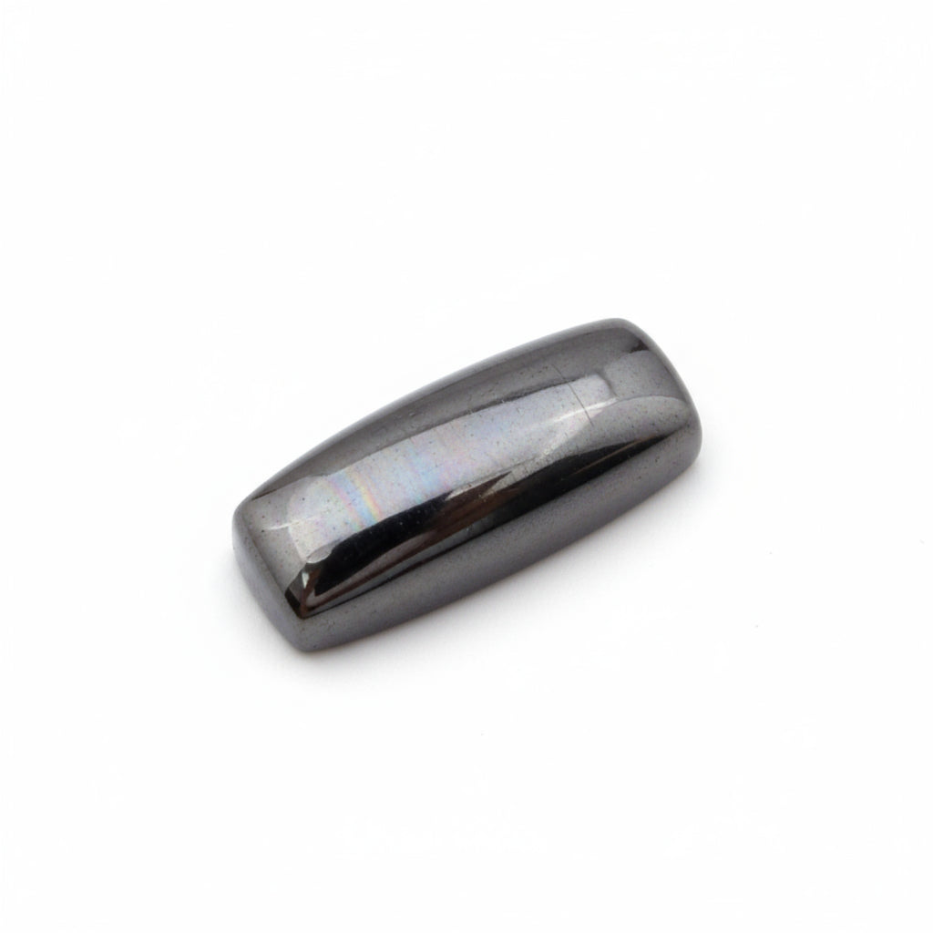 Hematite (Gunmetal) 10PC Tiny 4x8 MM Baguette Cabochon Gray Superior semi Precious Loose Gemstone