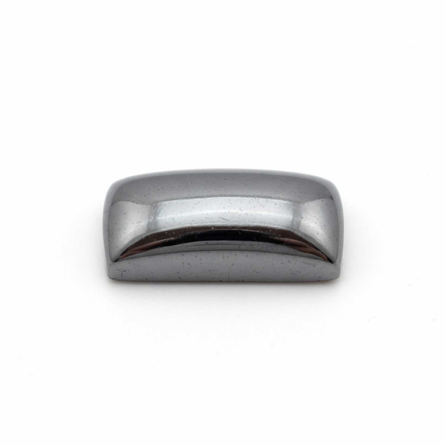 Hematite (Gunmetal) 1PC Small 5x10 MM Baguette Cabochon Gray Pure semi Precious Loose Gemstones Hoofdafbeelding