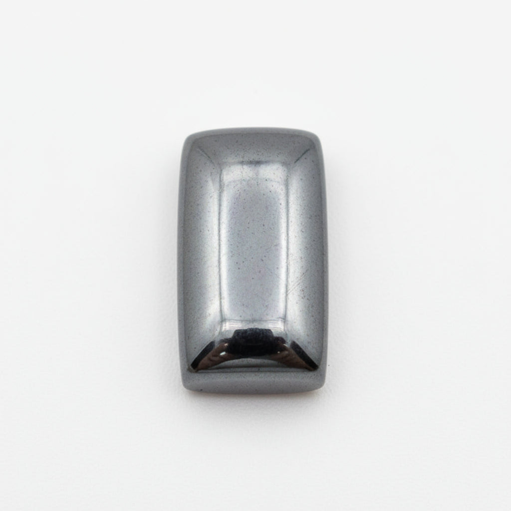 Hematite (Gunmetal) 1PC Small 5x10 MM Baguette Cabochon Gray Pure semi Precious Loose Gemstones