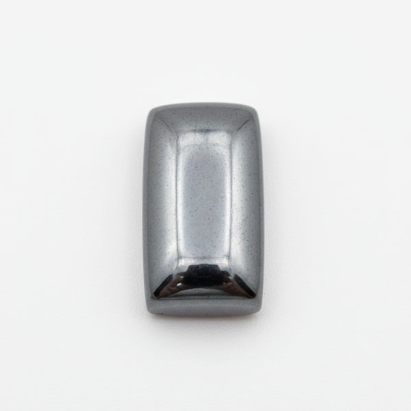 Hematite (Gunmetal) 1PC Small 5x10 MM Baguette Cabochon Gray Pure semi Precious Loose Gemstones
