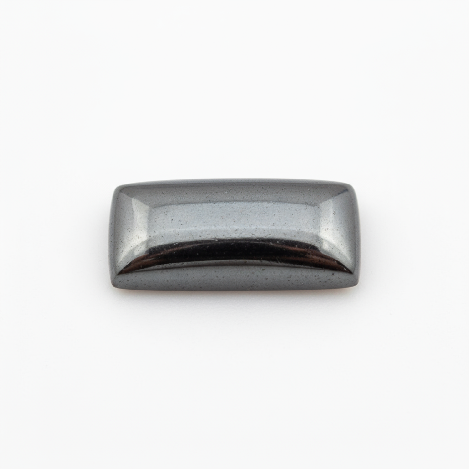 Hematite (Gunmetal) 1PC Small 6x12 MM Baguette Cabochon Gray Fiery semi Precious Semi Precious Gemstone Hoofdafbeelding