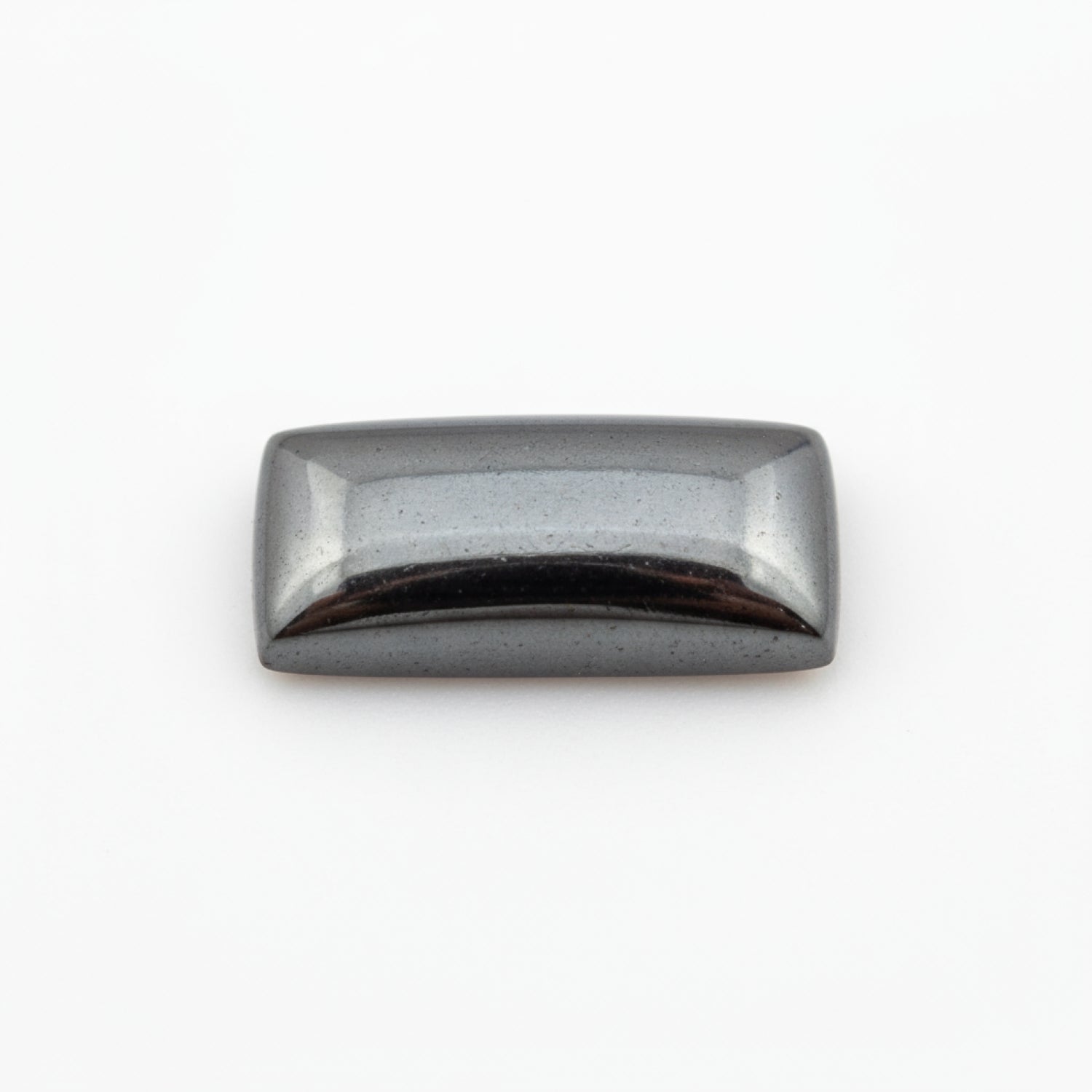 Hematite (Gunmetal) 1PC Small 6x12 MM Baguette Cabochon Gray Fiery semi Precious Semi Precious Gemstone