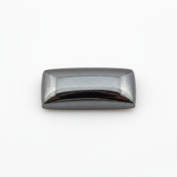 Hematite (Gunmetal) 1PC Small 6x12 MM Baguette Cabochon Gray Fiery semi Precious Semi Precious Gemstone