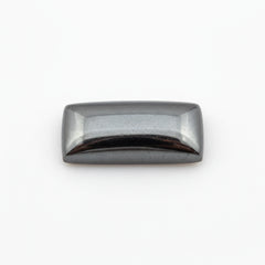 Hematite (Gunmetal) 1PC Small 6x12 MM Baguette Cabochon Gray Fiery semi Precious Semi Precious Gemstone