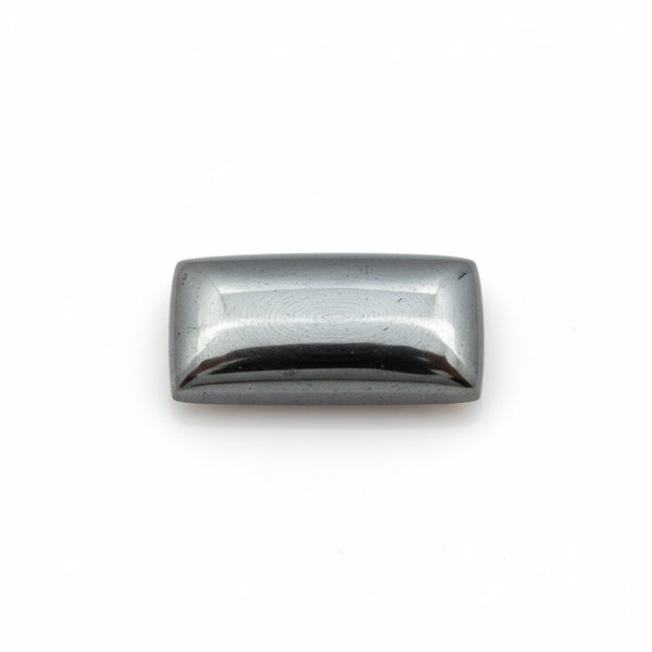 Hematite (Gunmetal) 1PC Medium 7x14 MM Baguette Cabochon Gray Brilliant semi Precious Precious Gemstone