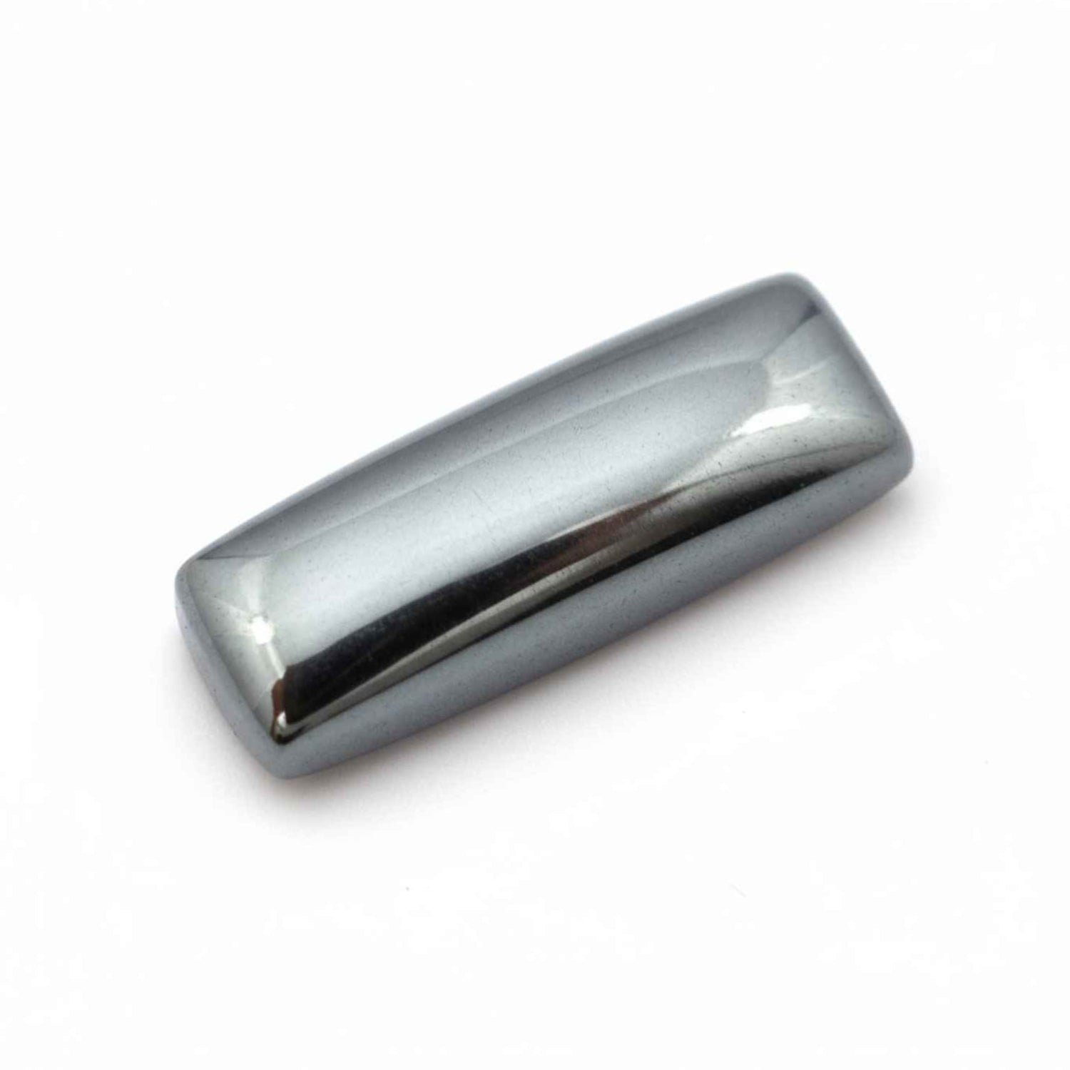 Hematite (Gunmetal) 1PC Large 8x16 MM Baguette Cabochon Gray Sparkling semi Precious Gems Hoofdafbeelding