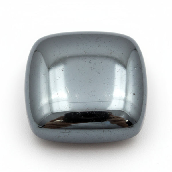 Hematite (Gunmetal) 1PC Large 10x10 MM Cushion Cabochon Gray Fiery semi Precious Gems