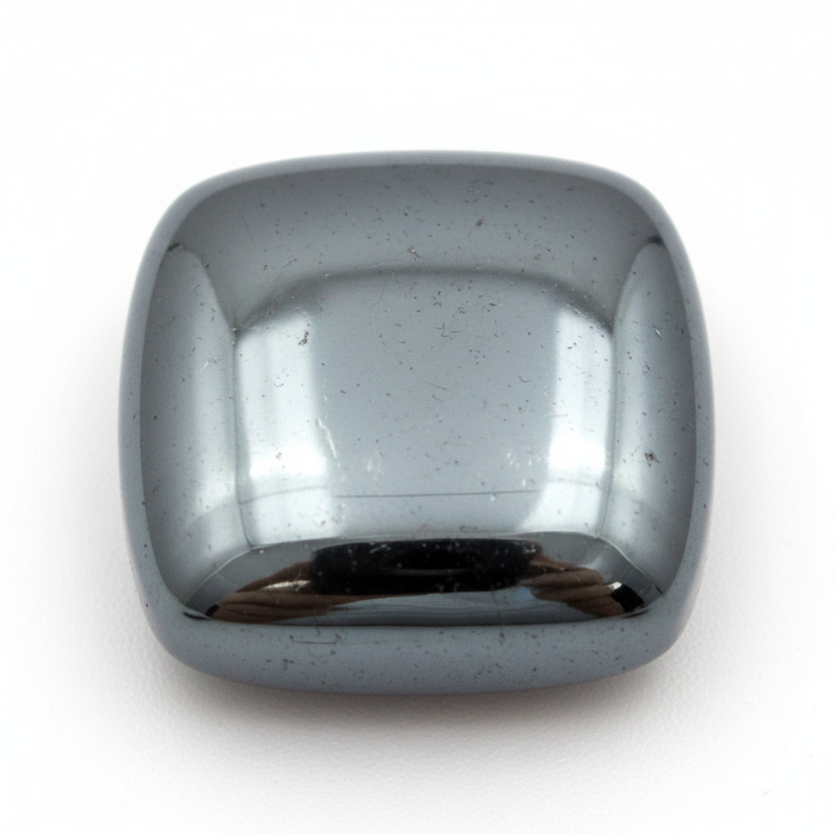 Hematite (Gunmetal) 1PC Large 10x10 MM Cushion Cabochon Gray Fiery semi Precious Gems