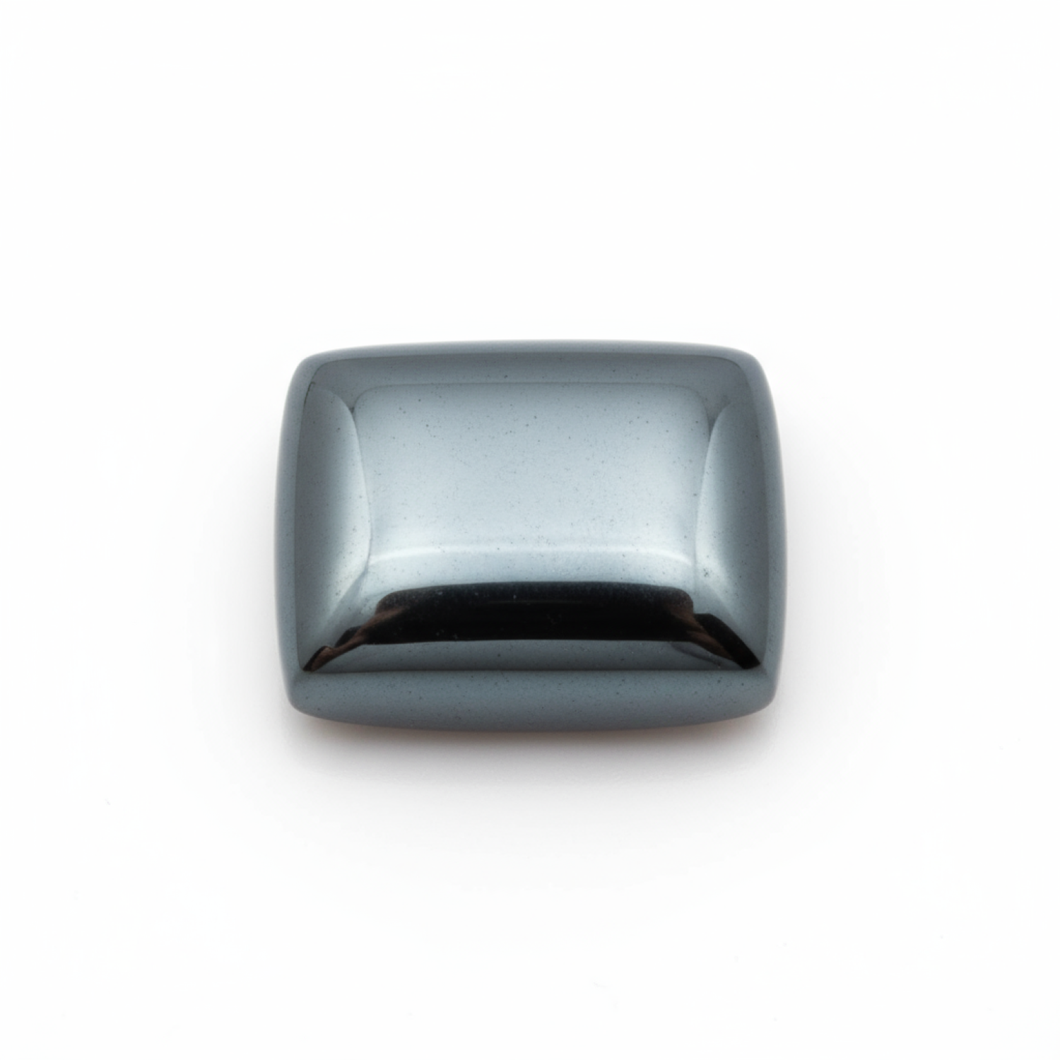 Hematite (Gunmetal) 1PC Large 11x11 MM Cushion Cabochon Gray Brilliant semi Precious Loose Gems Secundaire afbeelding