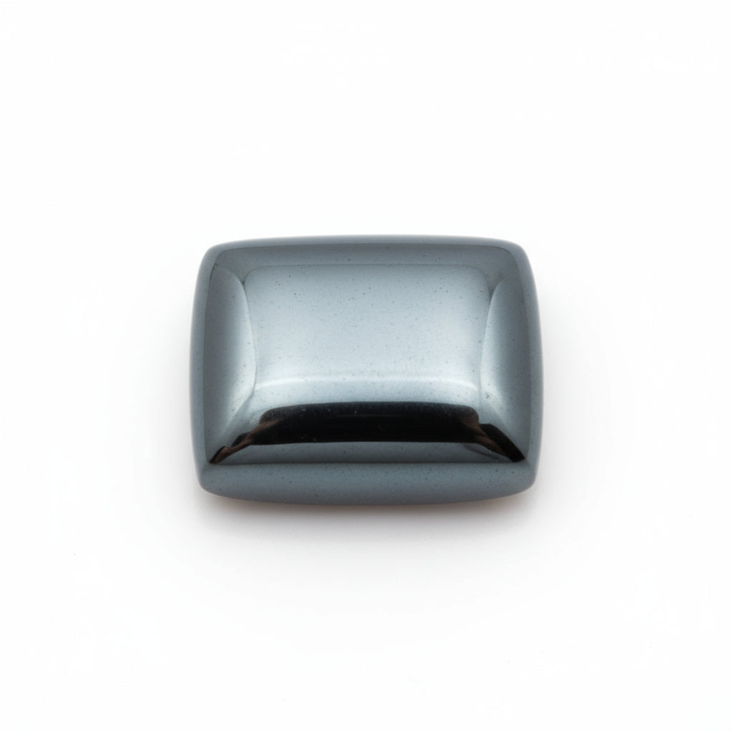 Hematite (Gunmetal) 1PC Large 11x11 MM Cushion Cabochon Gray Brilliant semi Precious Loose Gems