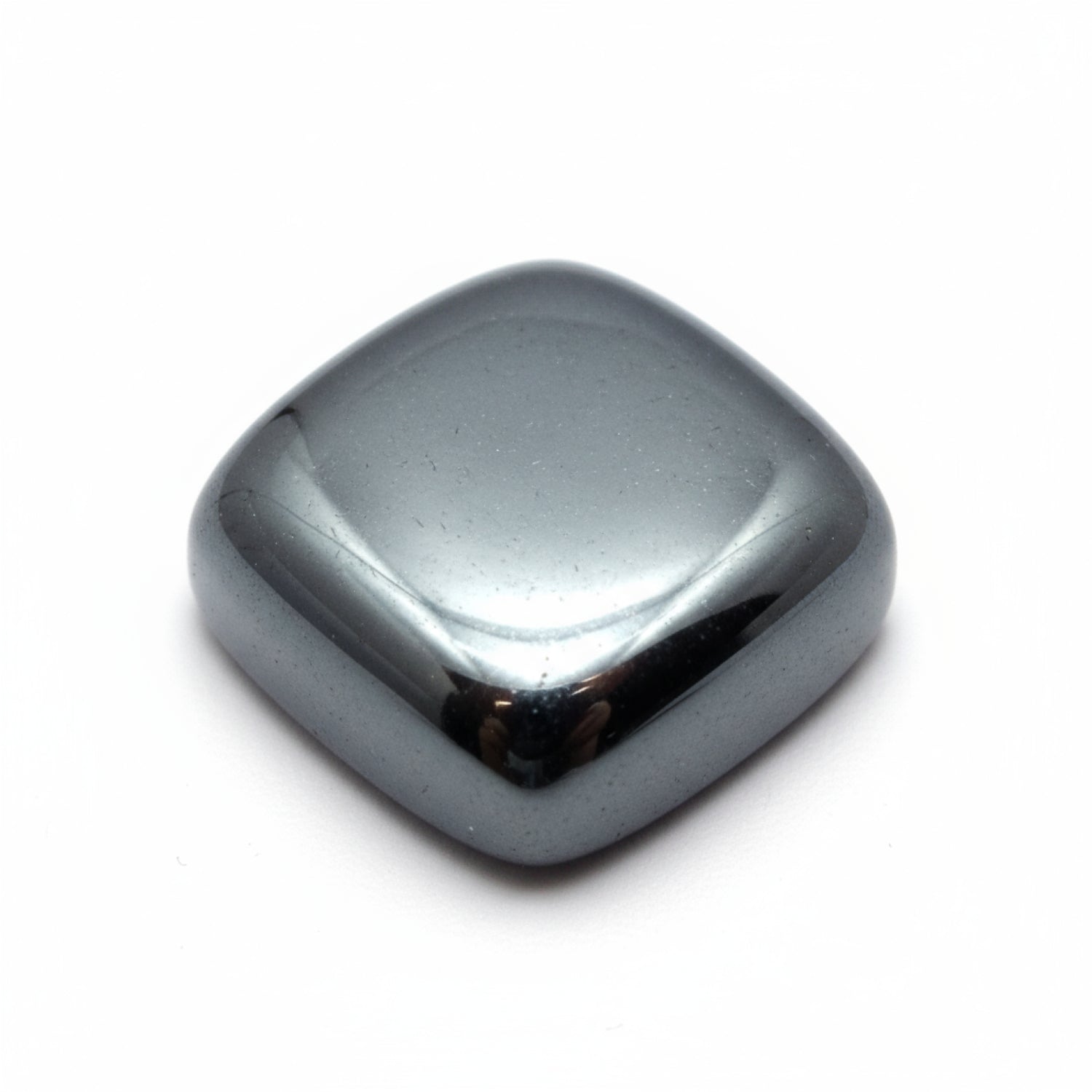 Hematite (Gunmetal) 10PC Tiny 3x3 MM Cushion Cabochon Gray Shine semi Precious Precious Gemstone