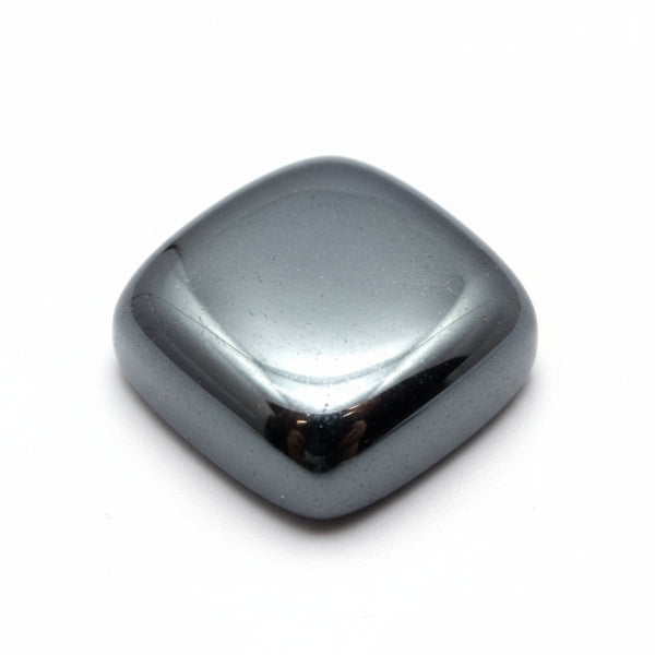 Hematite (Gunmetal) 10PC Tiny 3x3 MM Cushion Cabochon Gray Shine semi Precious Precious Gemstone