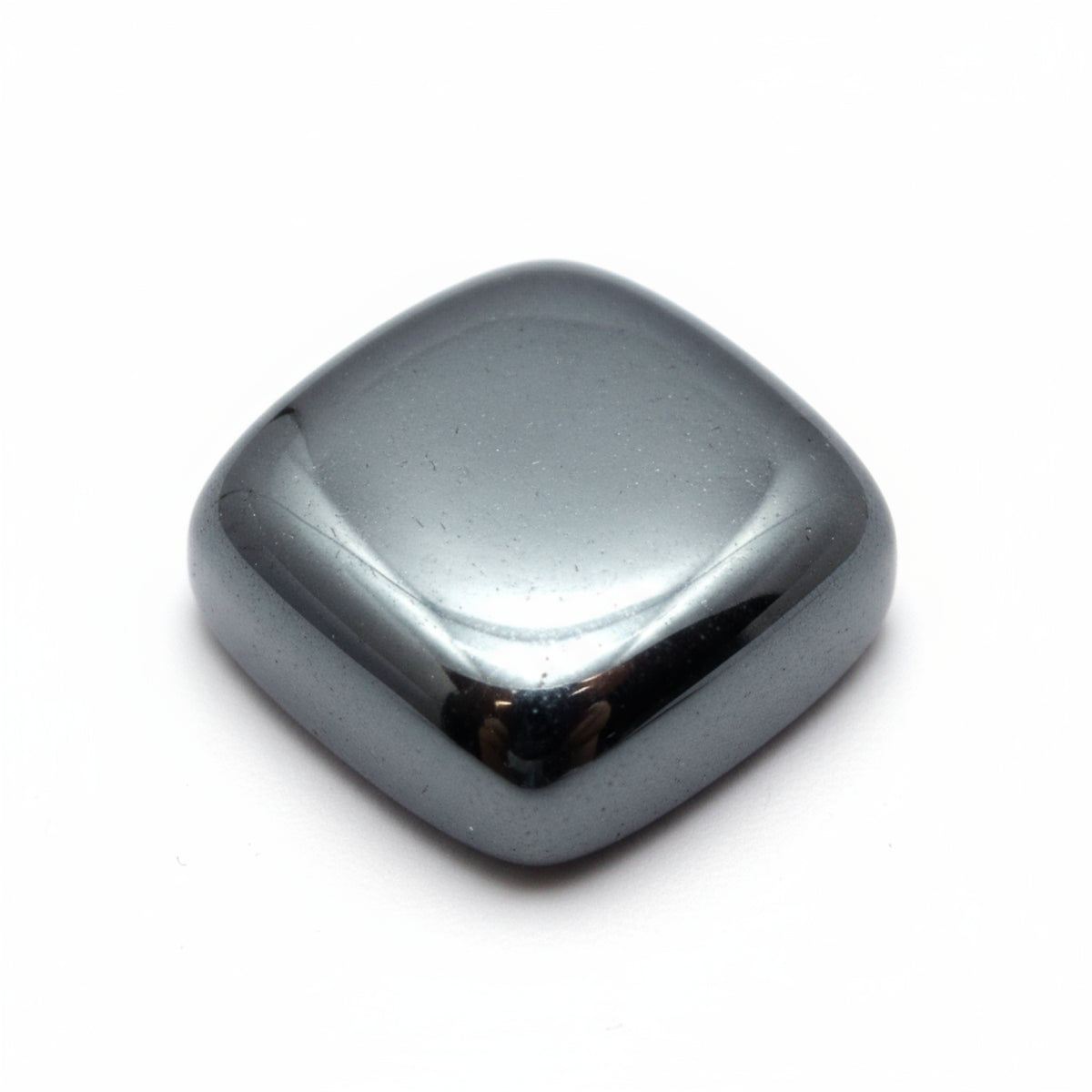 Hematite (Gunmetal) 10PC Tiny 3x3 MM Cushion Cabochon Gray Shine semi Precious Precious Gemstone