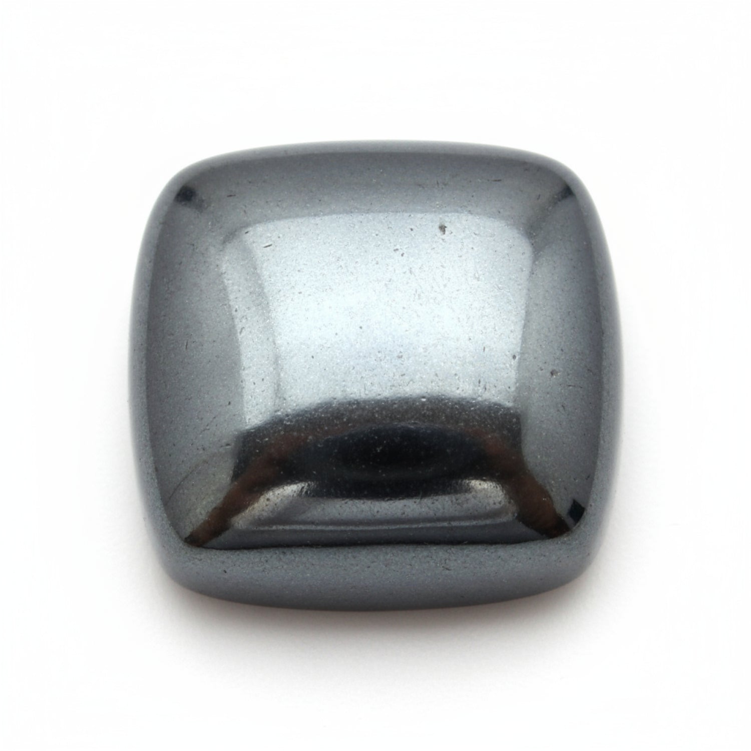 Hematite (Gunmetal) 1PC Tiny 6x6 MM Cushion Cabochon Gray Natural semi Precious Loose Gemstone