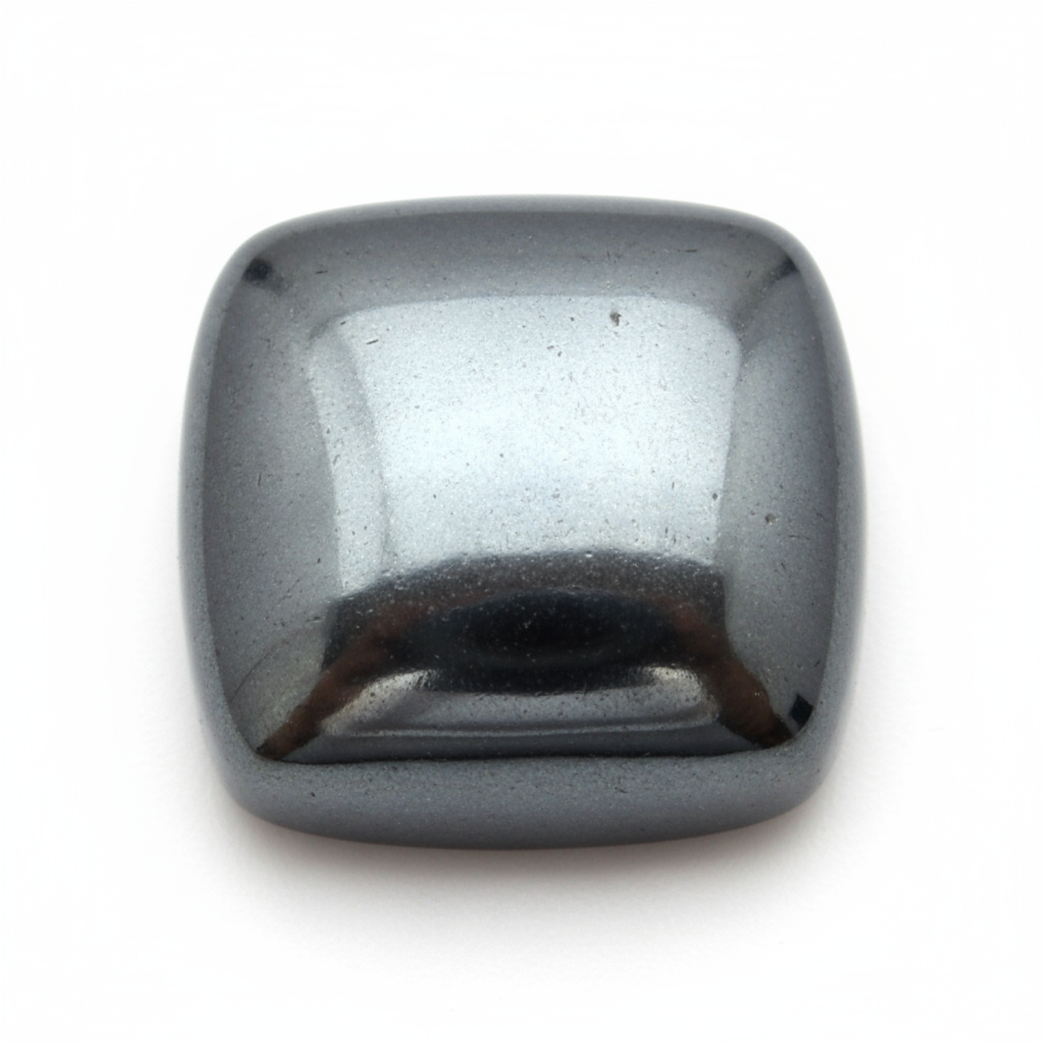 Hematite (Gunmetal) 1PC Tiny 6x6 MM Cushion Cabochon Gray Natural semi Precious Loose Gemstone Главное изображение товара