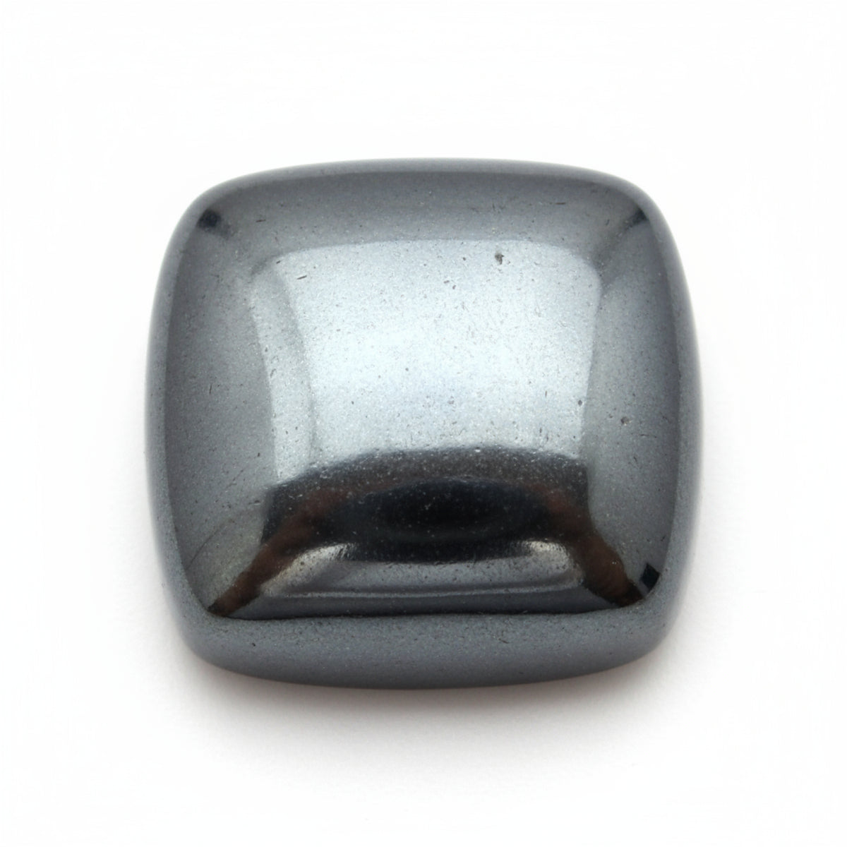 Hematite (Gunmetal) 1PC Tiny 6x6 MM Cushion Cabochon Gray Natural semi Precious Loose Gemstone