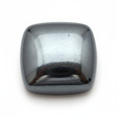 Hematite (Gunmetal) 1PC Tiny 6x6 MM Cushion Cabochon Gray Natural semi Precious Loose Gemstone