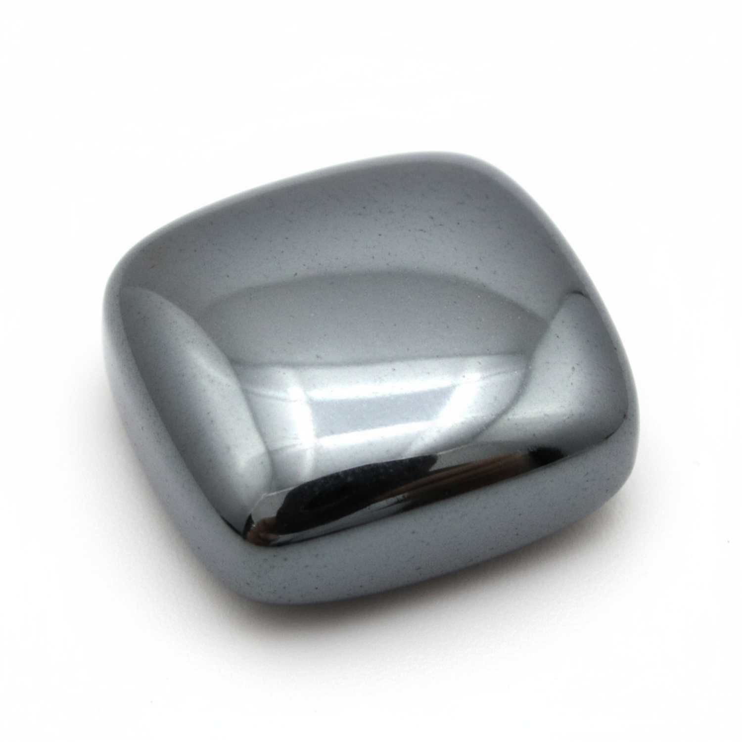 Hematite (Gunmetal) 1PC Small 7x7 MM Cushion Cabochon Gray Genuine semi Precious Loose Gemstones Imagen principal del producto