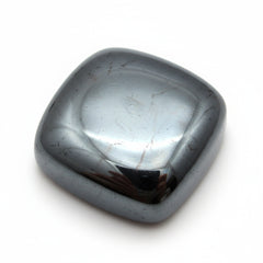 Hematite (Gunmetal) 1PC Small 8x8 MM Cushion Cabochon Gray Superior semi Precious Semi Precious Gemstone