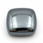 Hematite (Gunmetal) 1PC Small 8x8 MM Cushion Cabochon Gray Superior semi Precious Semi Precious Gemstone