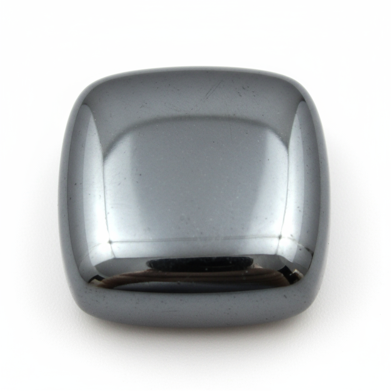 Hematite (Gunmetal) 1PC Medium 9x9 MM Cushion Cabochon Gray Pure semi Precious Precious Gemstone Imagen principal del producto