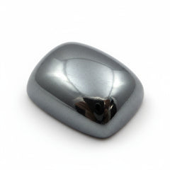 Hematite (Gunmetal) 1PC Large 10x12 MM Emerald Cabochon Gray Lustrous semi Precious Gems