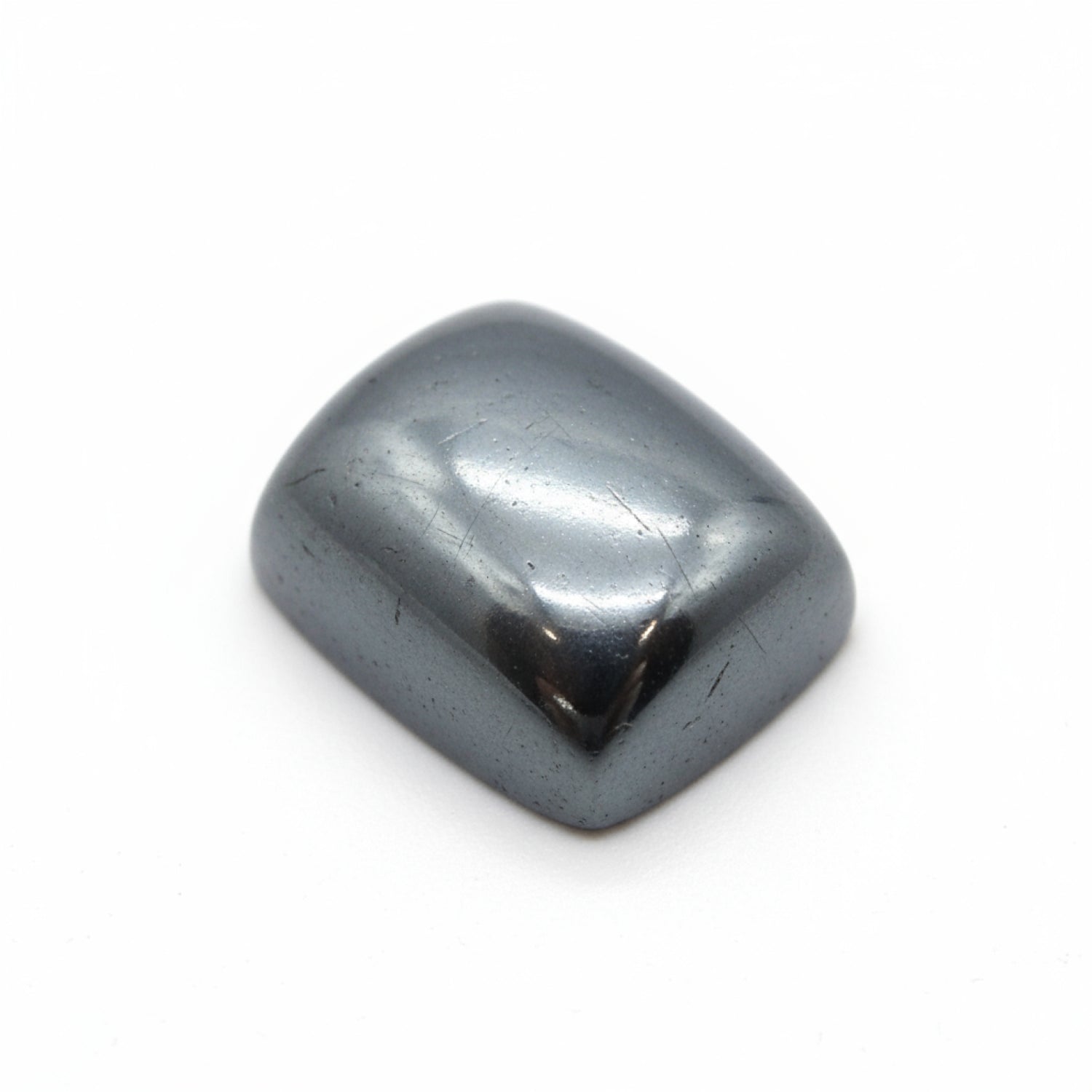 Hematite (Gunmetal) 10PC Tiny 3x5 MM Emerald Cabochon Gray Natural semi Precious Loose Gemstone