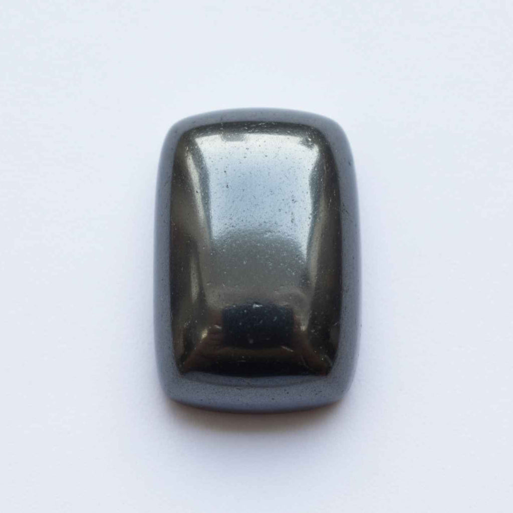 Hematite (Gunmetal) 10PC Tiny 3x5 MM Emerald Cabochon Gray Natural semi Precious Loose Gemstone