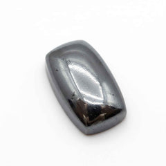 Hematite (Gunmetal) 10PC Tiny 4x6 MM Emerald Cabochon Gray Genuine semi Precious Loose Gemstones