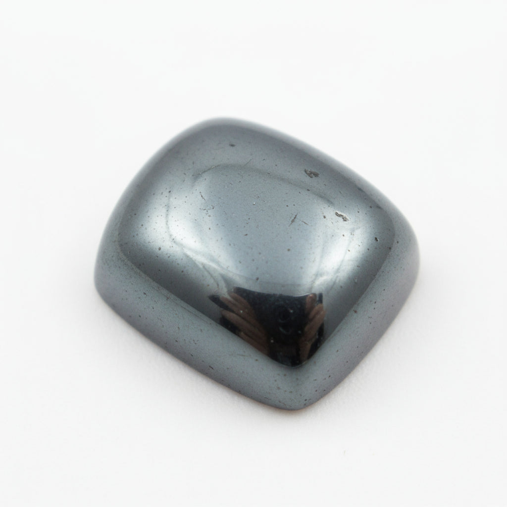 Hematite (Gunmetal) 10PC Tiny 4x6 MM Emerald Cabochon Gray Genuine semi Precious Loose Gemstones