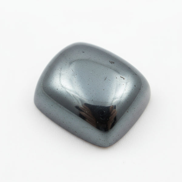 Hematite (Gunmetal) 10PC Tiny 4x6 MM Emerald Cabochon Gray Genuine semi Precious Loose Gemstones
