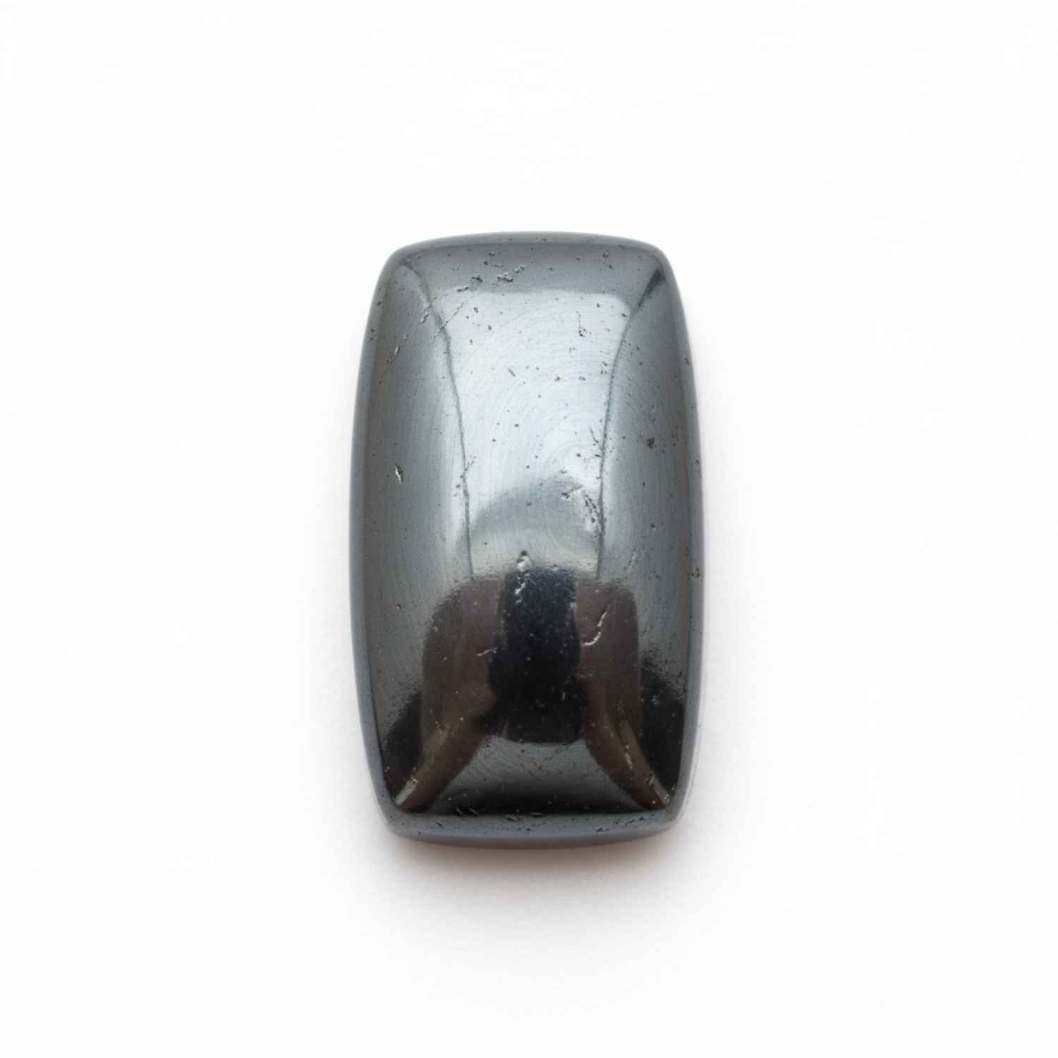 Hematite (Gunmetal) 1PC Tiny 5x7 MM Emerald Cabochon Gray Superior semi Precious Semi Precious Gemstone