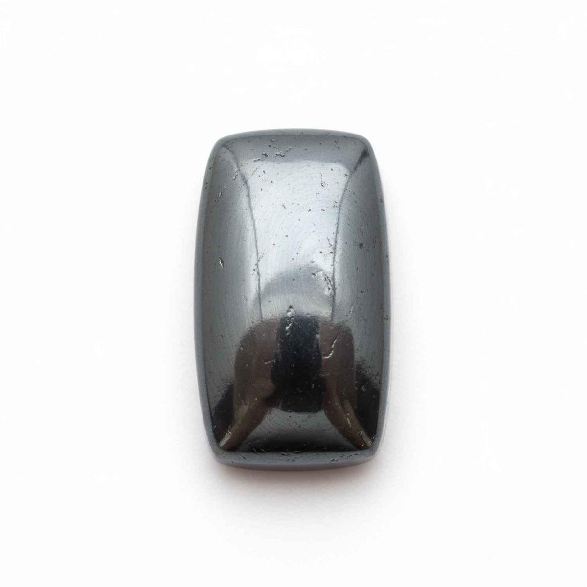 Hematite (Gunmetal) 1PC Tiny 5x7 MM Emerald Cabochon Gray Superior semi Precious Semi Precious Gemstone