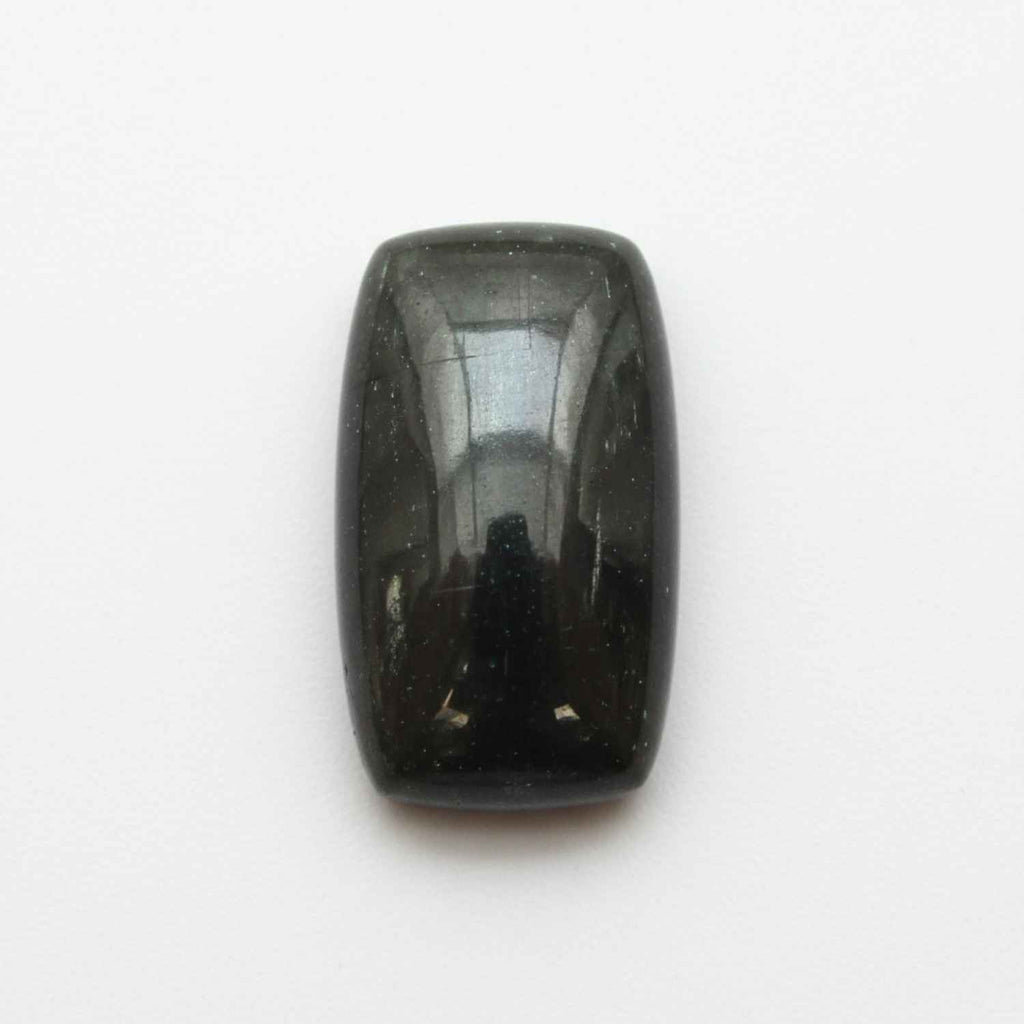 Hematite (Gunmetal) 1PC Tiny 5x7 MM Emerald Cabochon Gray Superior semi Precious Semi Precious Gemstone