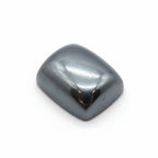 Hematite (Gunmetal) 1PC Small 6x8 MM Emerald Cabochon Gray Pure semi Precious Precious Gemstone