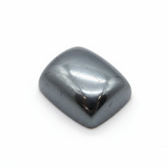 Hematite (Gunmetal) 1PC Small 6x8 MM Emerald Cabochon Gray Pure semi Precious Precious Gemstone