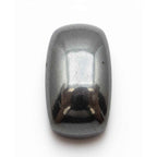 Hematite (Gunmetal) 1PC Medium 8x10 MM Emerald Cabochon Gray Polished semi Precious Loose Gemstones