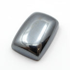 Hematite (Gunmetal) 1PC Large 8x12 MM Emerald Cabochon Gray Luster semi Precious Precious Gemstone