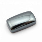 Hematite (Gunmetal) 1PC Large 9x11 MM Emerald Cabochon Gray Splendid semi Precious Semi Precious Gemstone