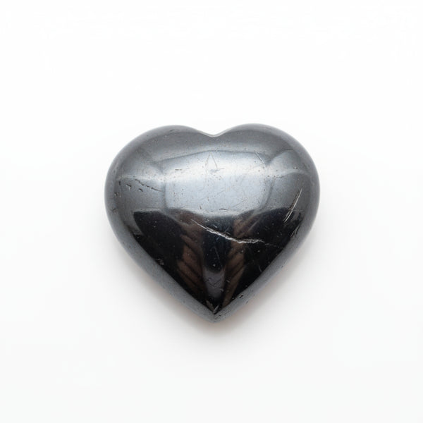 Hematite (Gunmetal) 1PC Large 10x10 MM Heart Cabochon Gray High-Quality semi Precious Loose Gems