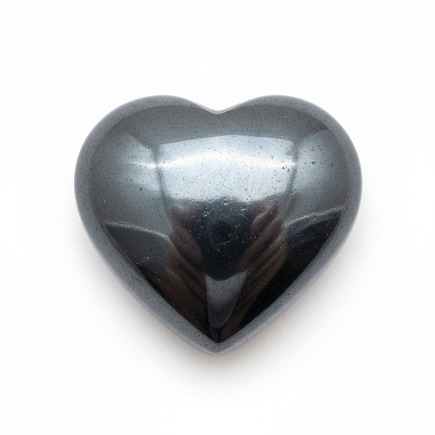 Hematite (Gunmetal) 1PC Large 11x11 MM Heart Cabochon Gray Natural semi Precious Loose Gemstone Hoofdafbeelding